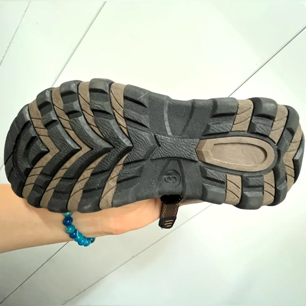 NEW Highland Creek Royce Youth Kids Sandals Casual Size 3 Little Boy Brown Black